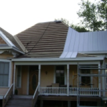Installing new metal roof