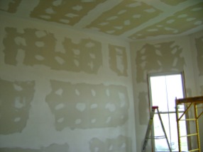 After finishing 3rd coat of drywall mud